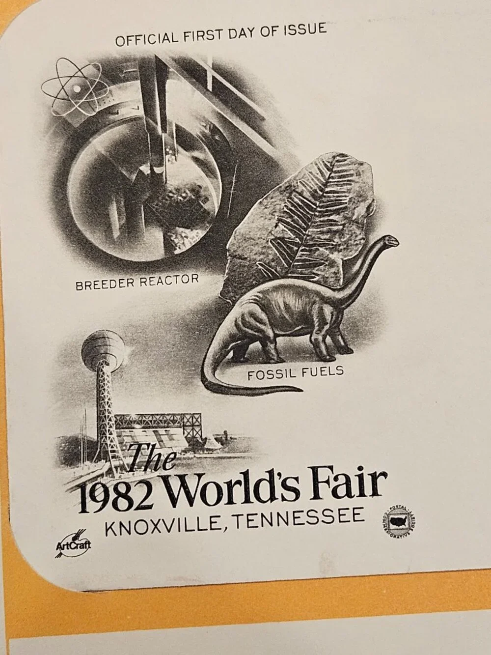 RARE COLLECTIBLE USPS 1ST DAY ISSUE COVER 1982 WORLDS FAIR KNOXVILLE STAMP FDC
